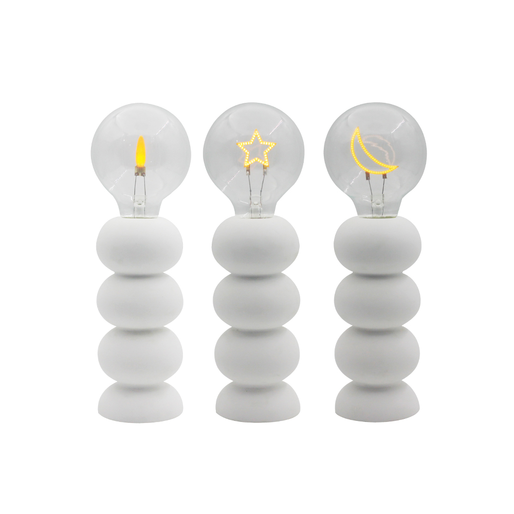 Bublinkový LED cement s nízkou spotrebou stolová lampa